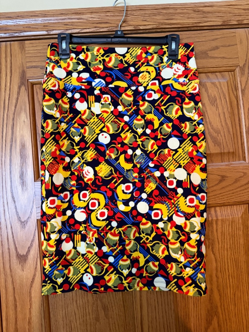 LuLaRoe Multi-Color Geometric & Dot Pencil Skirt